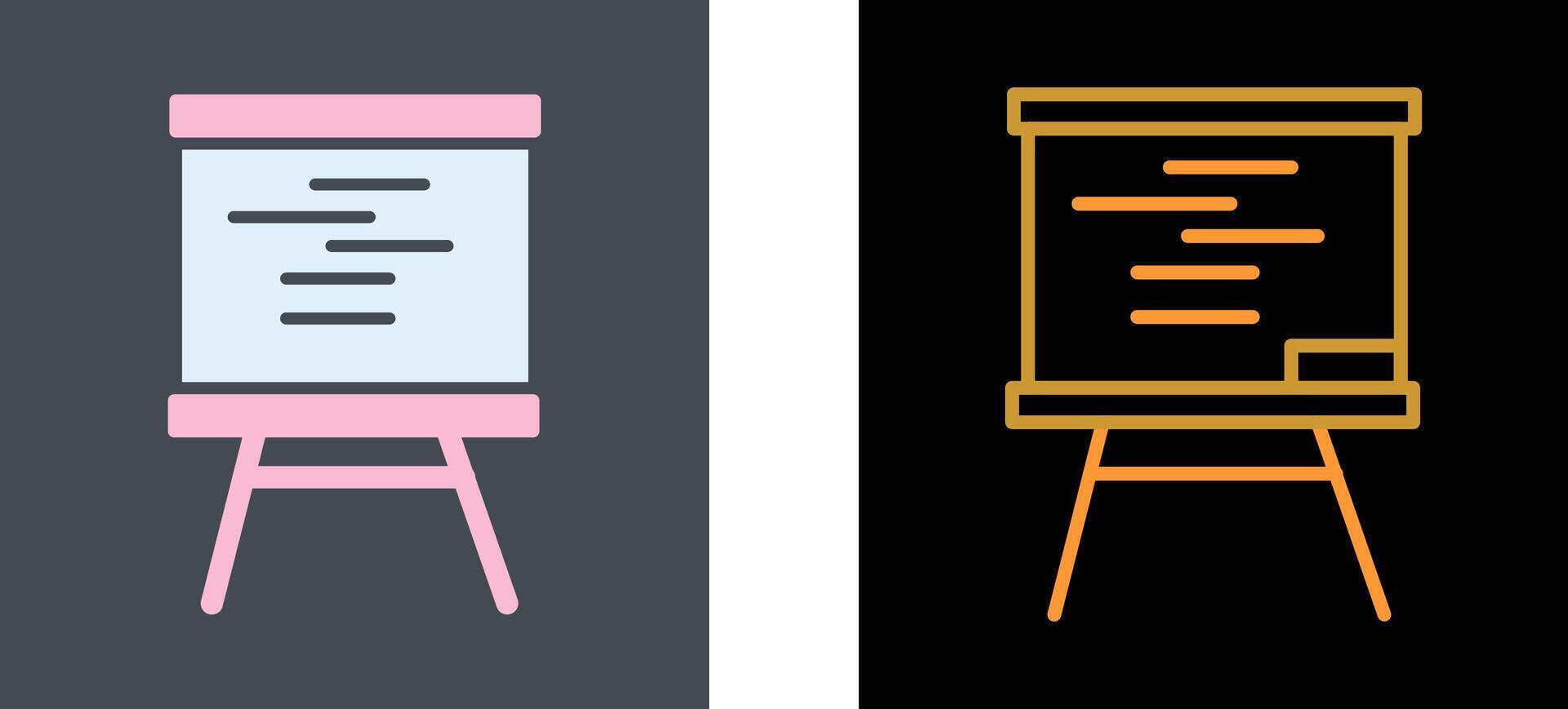 Whiteboard Icon Design vector