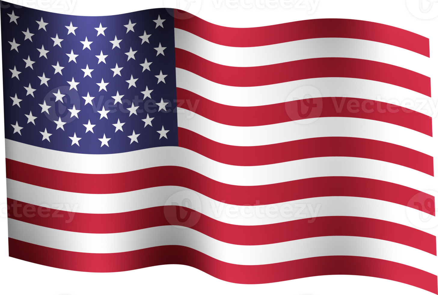 Waving Flag of United States png