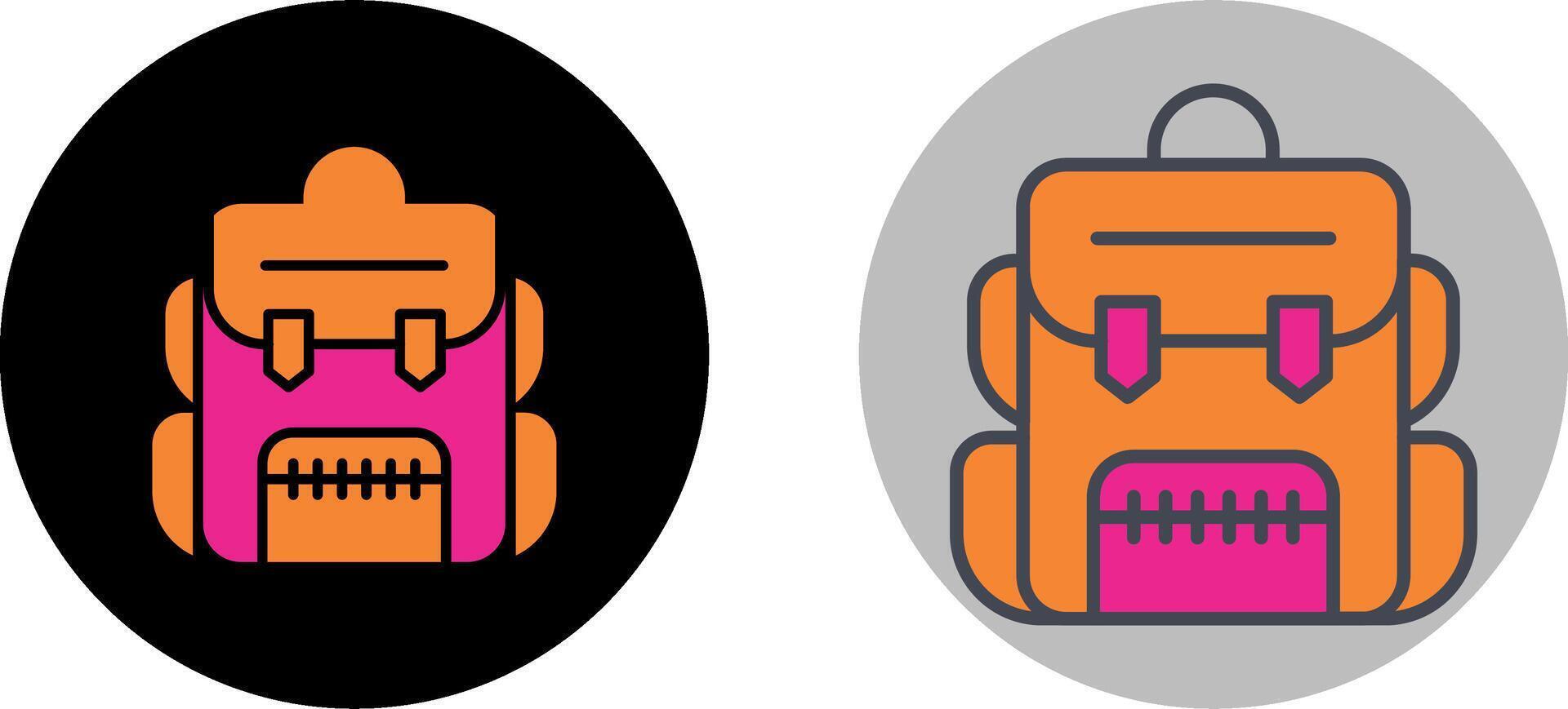 Backpack Icon Design vector