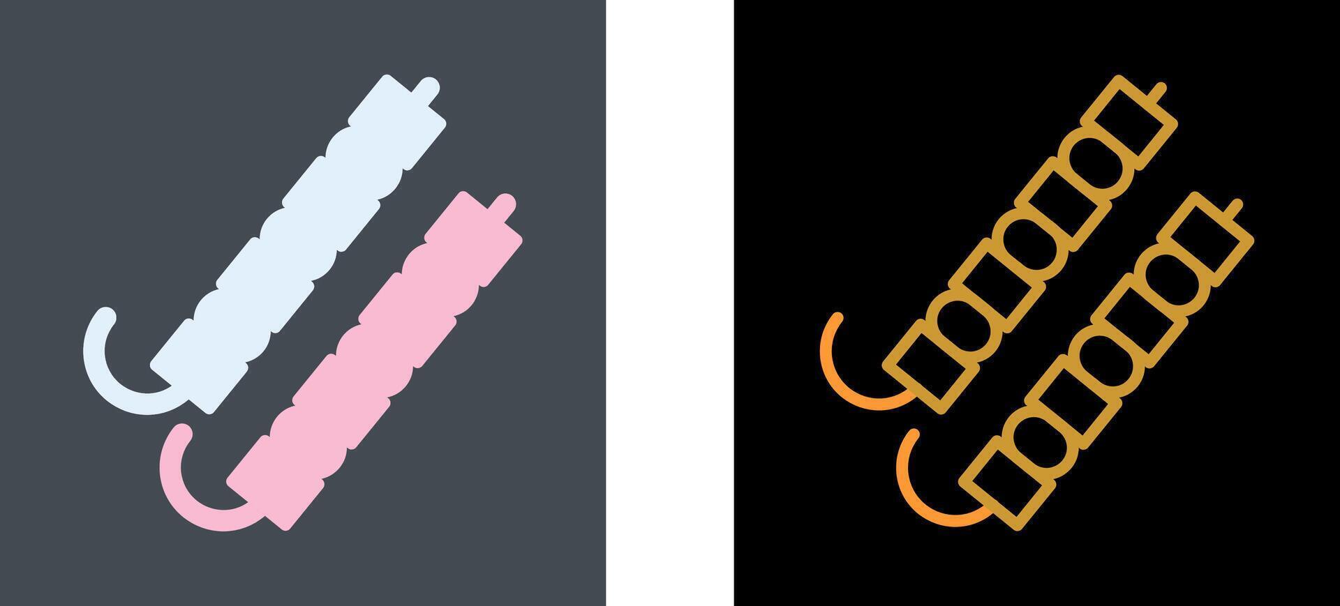 Skewer Icon Design vector