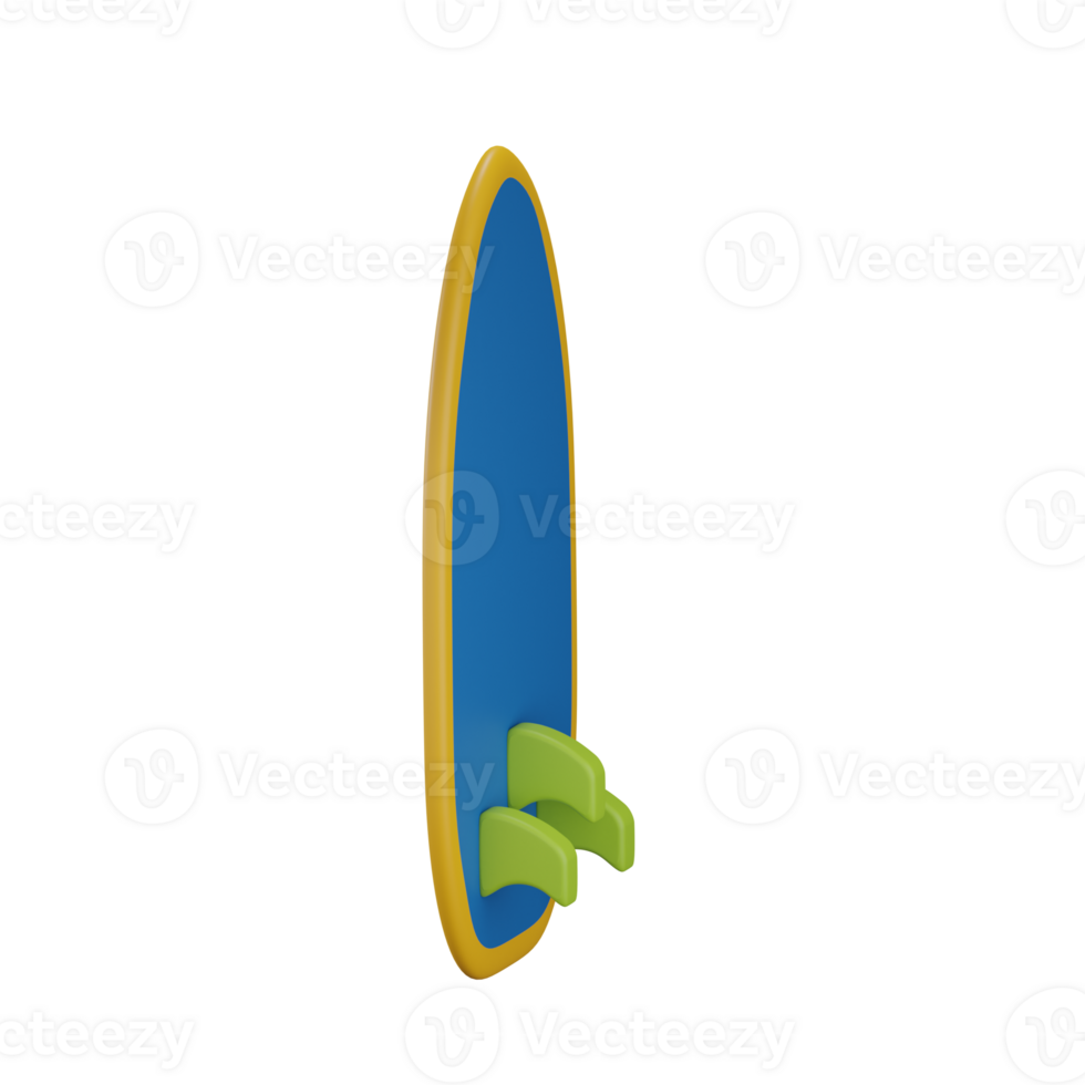 Surfboard 3D illustration png