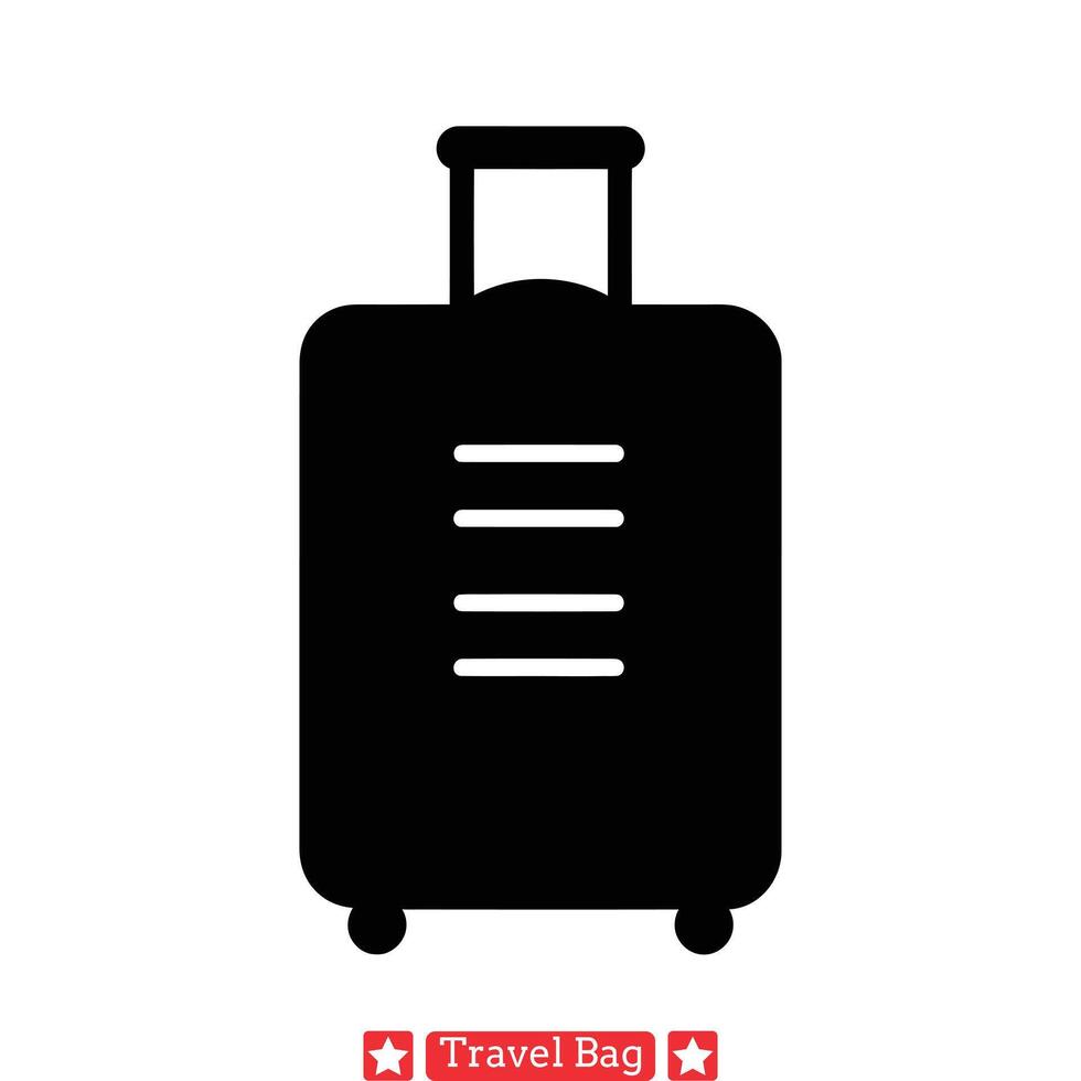 Jetsetter s Companion Stylish Travel Bag Collection vector