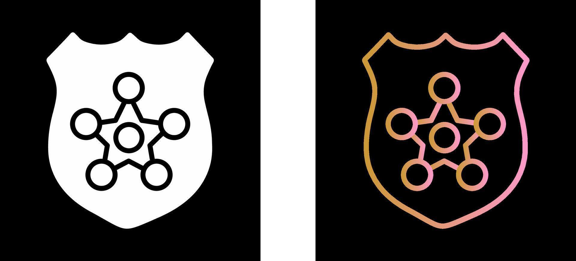 Police Badge Icon Design vector