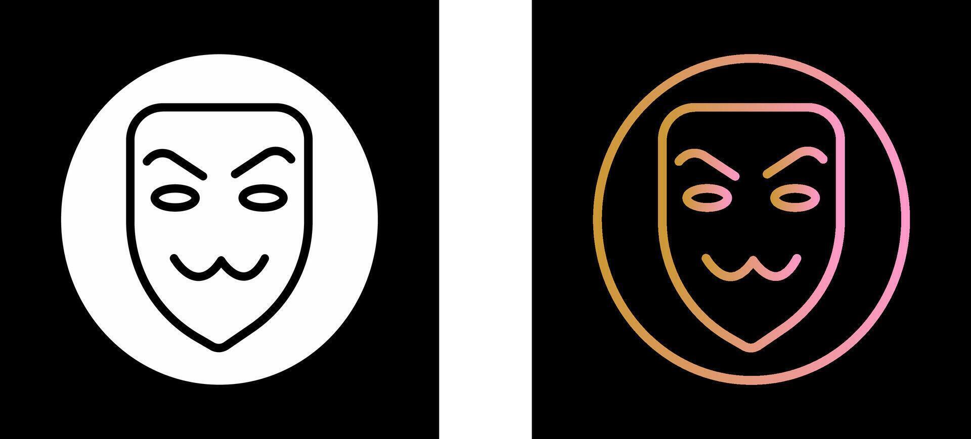 Hacker Mask Icon Design vector