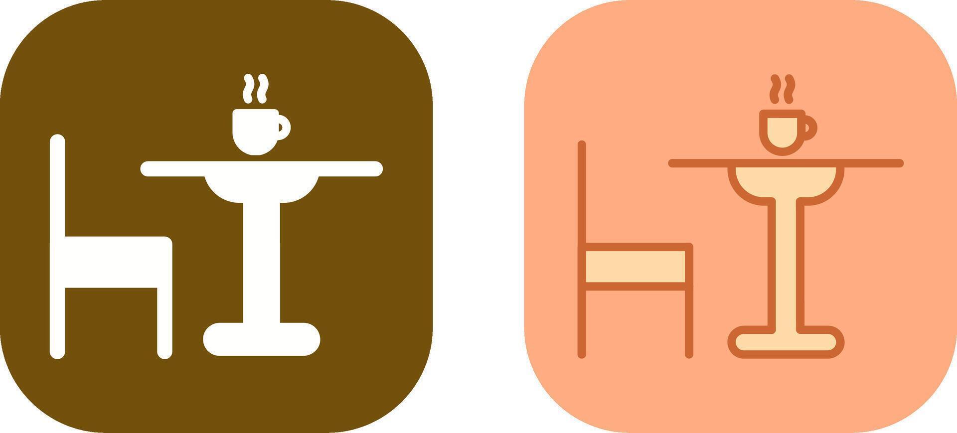 Tea Table Icon Design vector