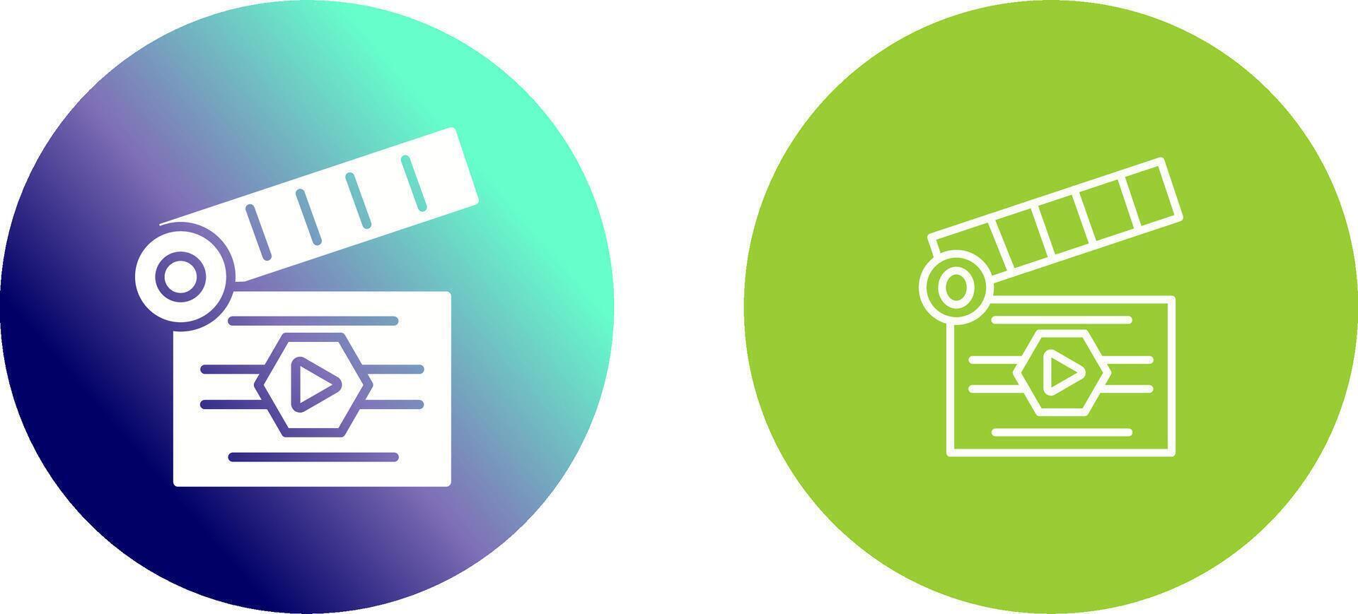 Clapper Icon Design vector