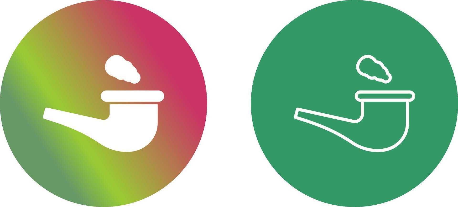 Smoke Pipe Icon Design vector