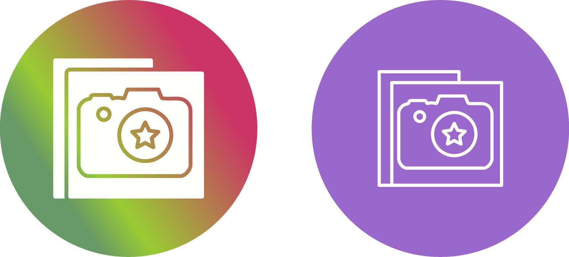 Star Photography Icon Design vector