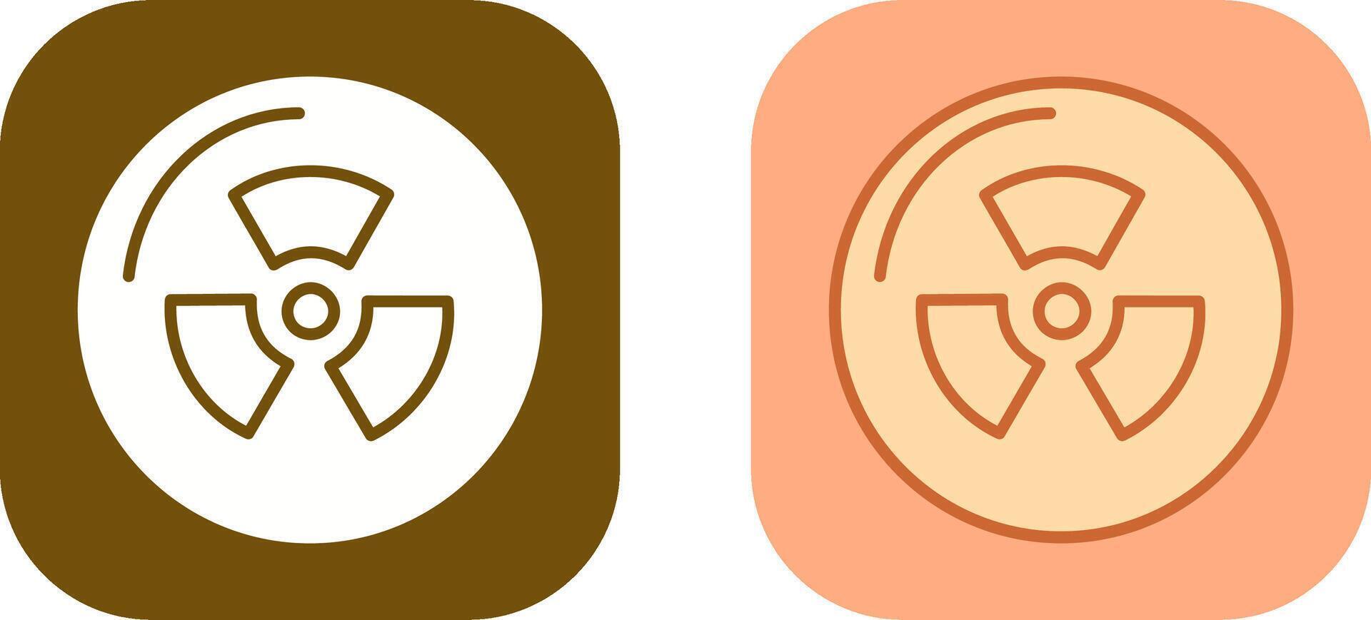 Radiation Icon Design vector