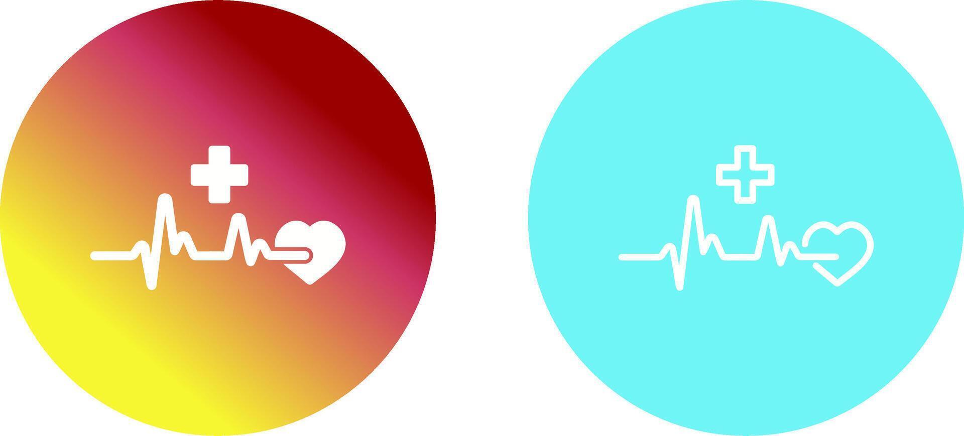 Heart Attack Icon Design vector