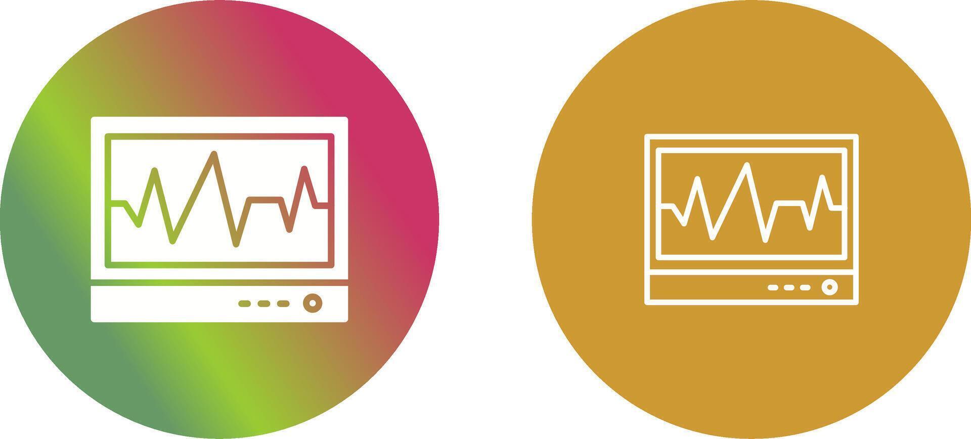 Electrocardiogram Icon Design vector