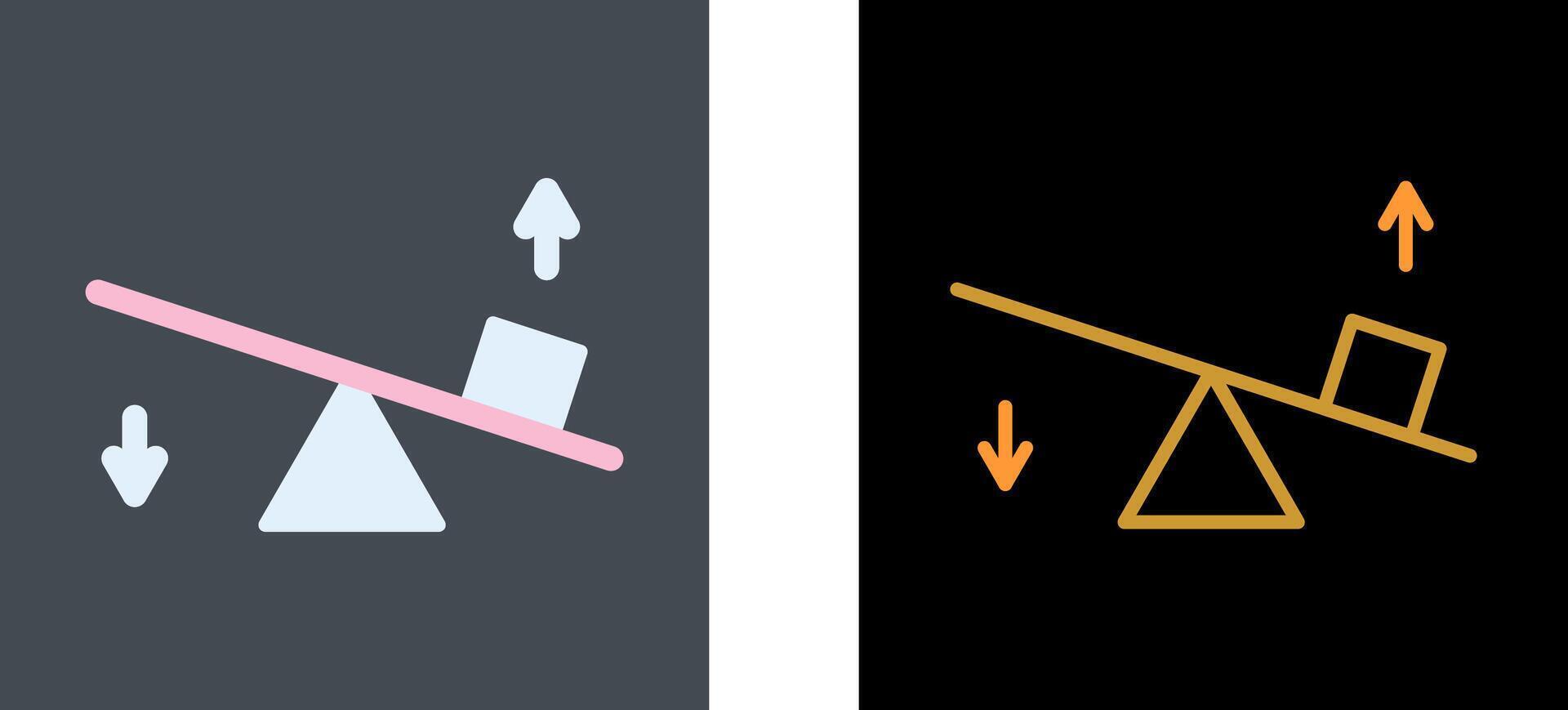 Seesaw Icon Design vector
