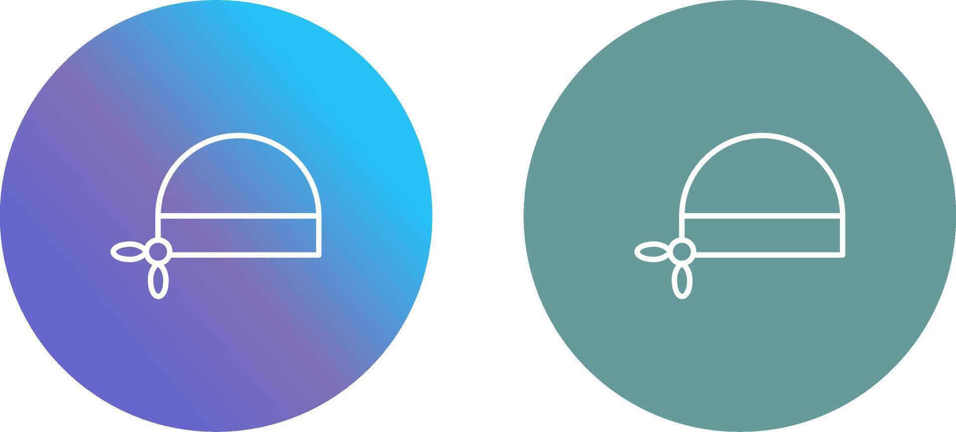 Pirate Bandana Icon Design vector