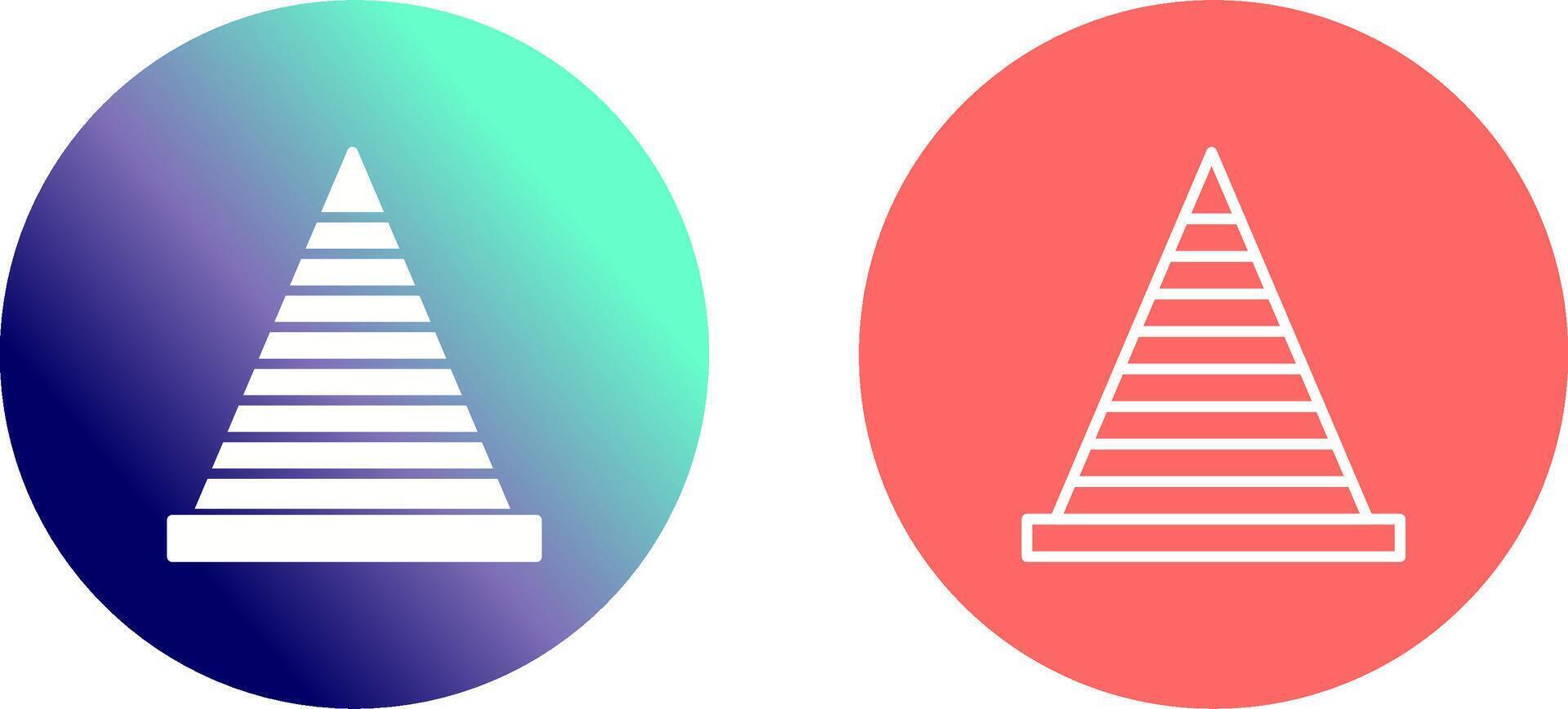 Traffic Cone Icon Design vector