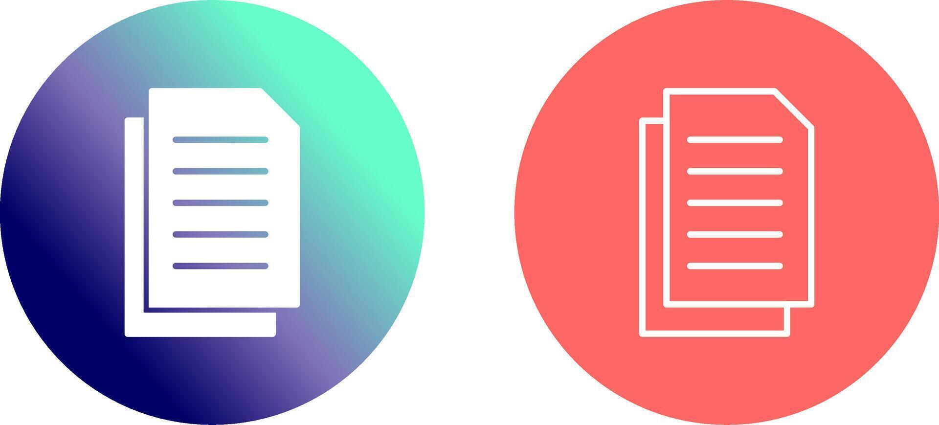 Document Icon Design vector