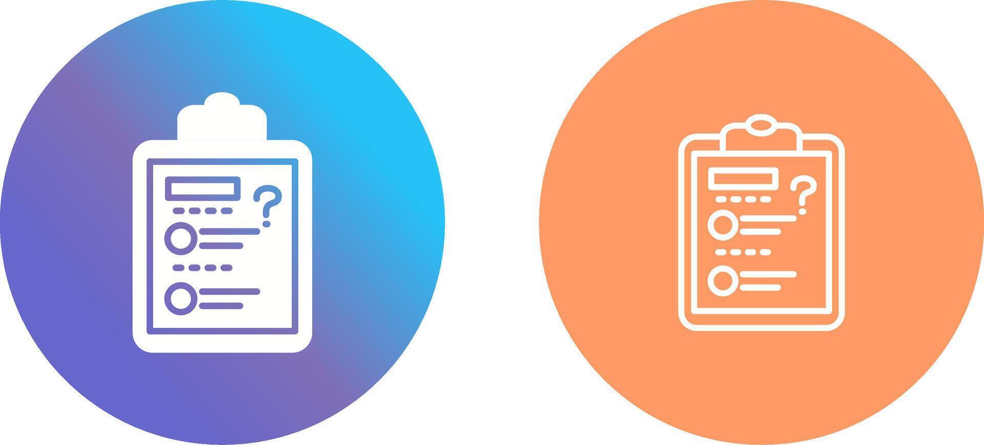 Solving Question Icon Design vector