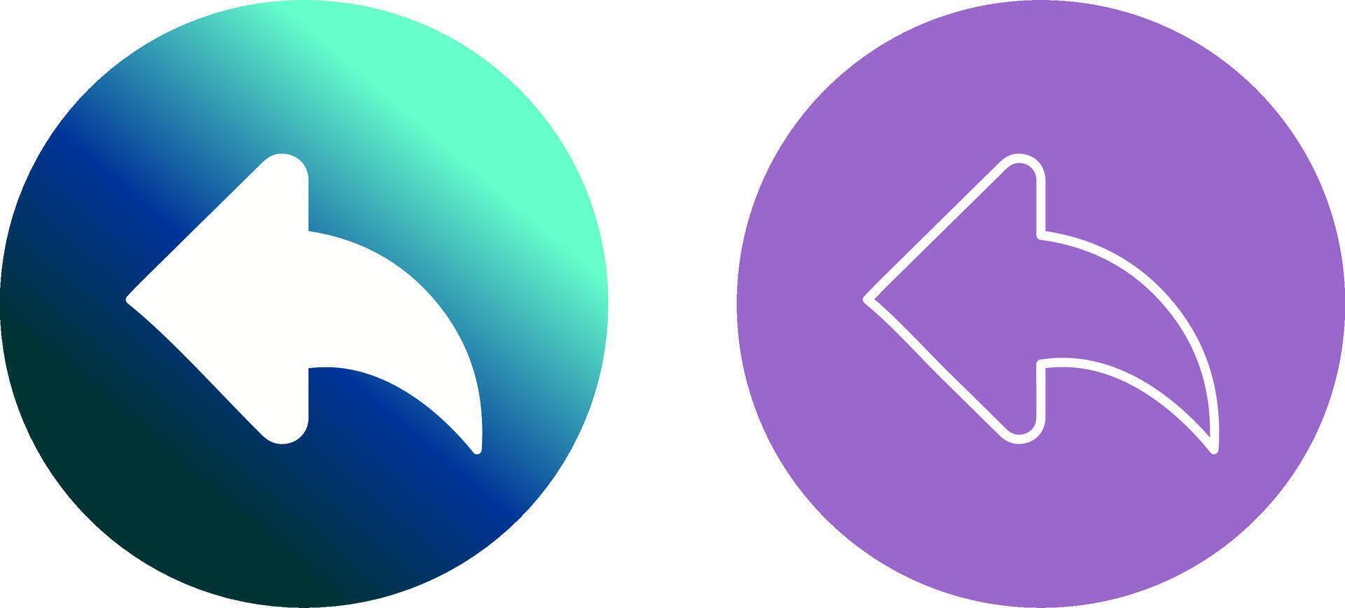 Left Back Arrow Icon Design vector