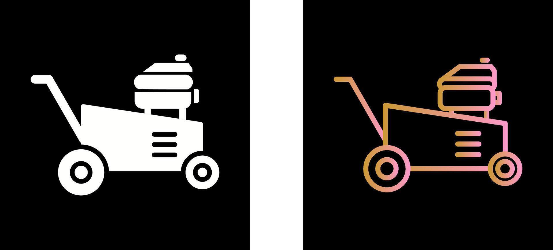 Lawn Mower Icon Design vector