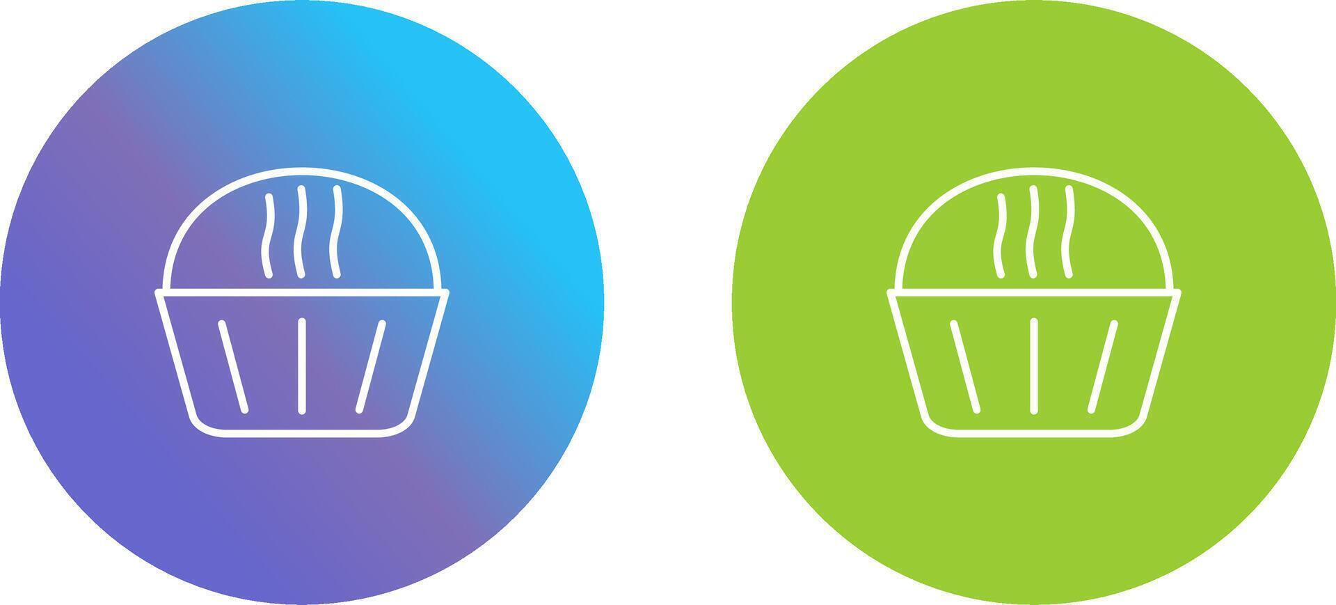 Cream Muffin Icon Design vector