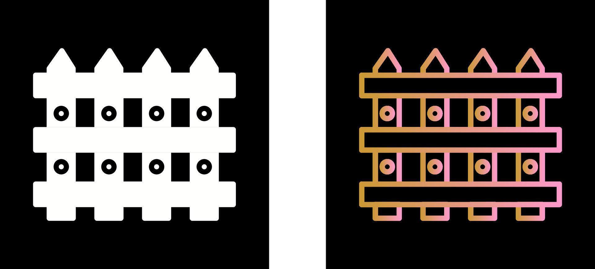 Fence Icon Design vector