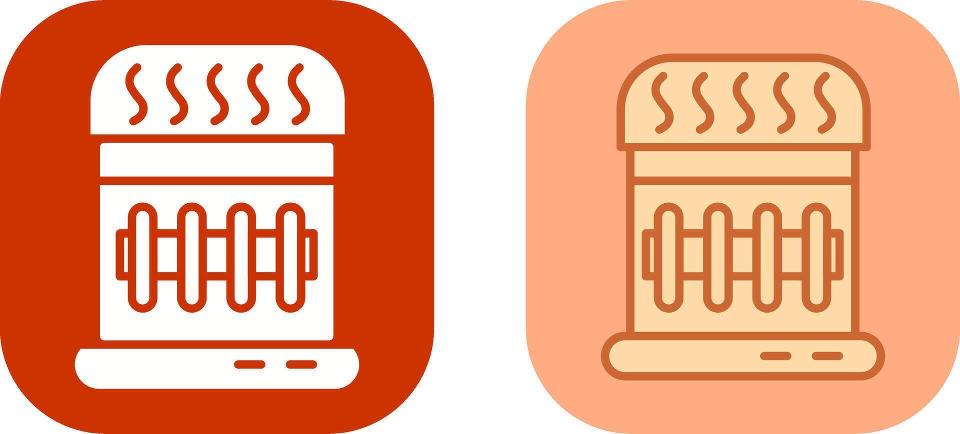 Gas Heater Icon Design vector