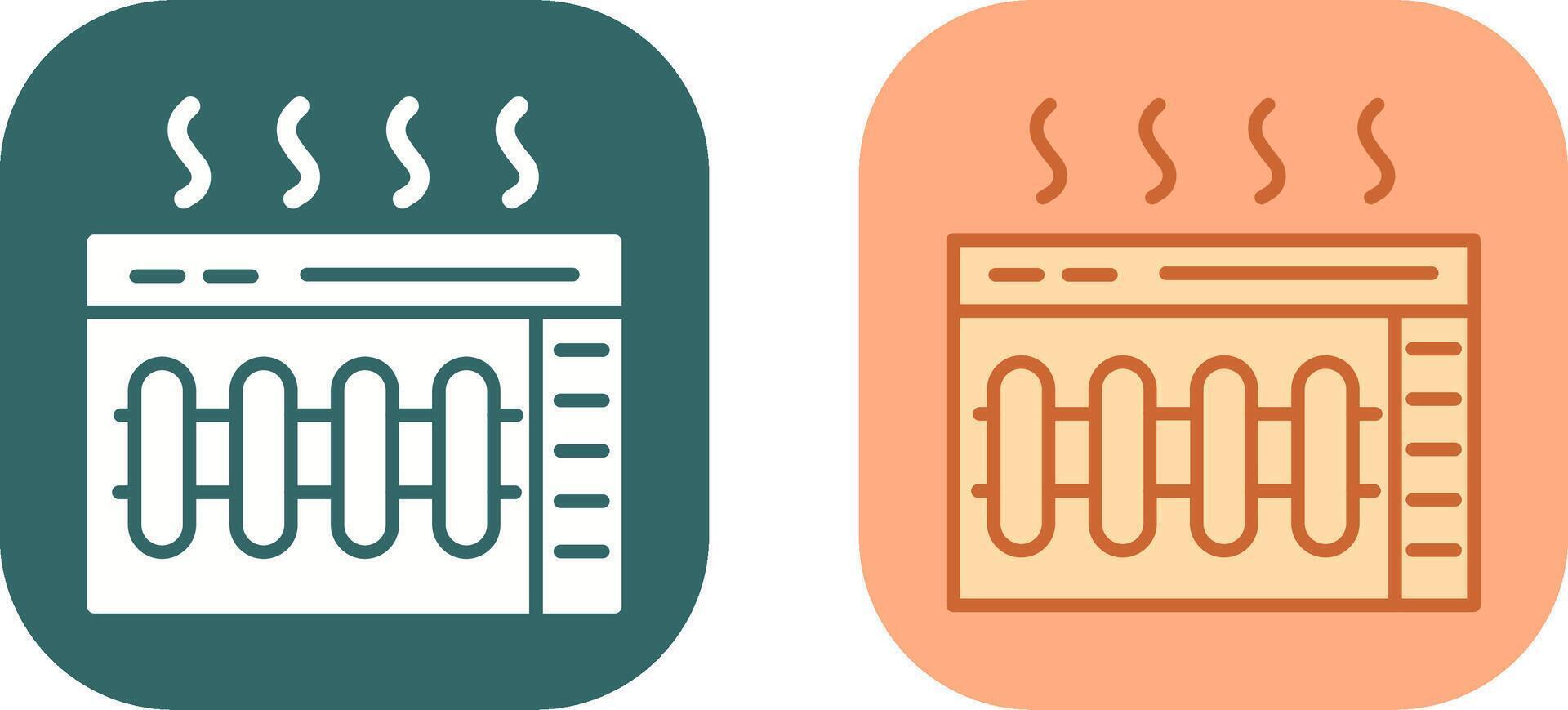 Heater Icon Design vector