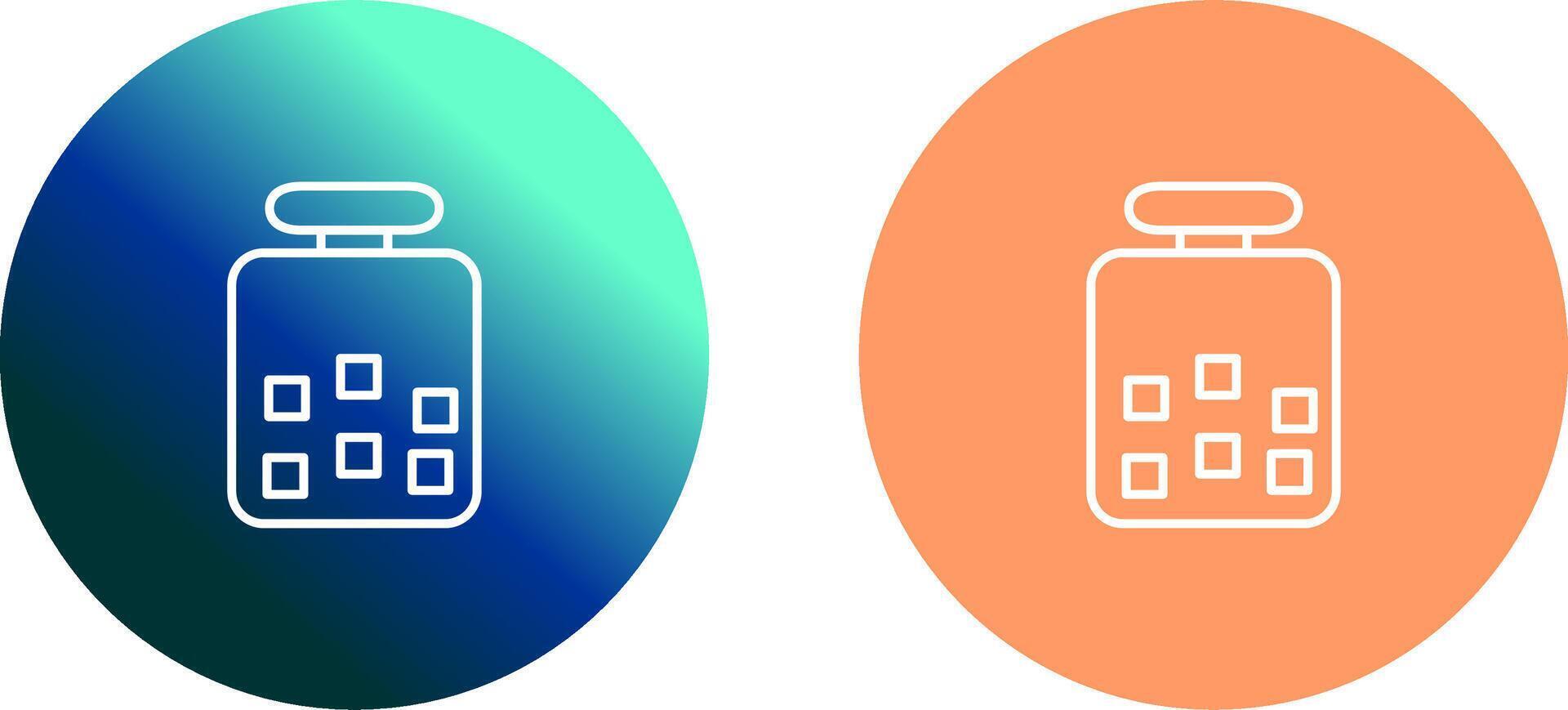Sugar Bottle Icon Design vector