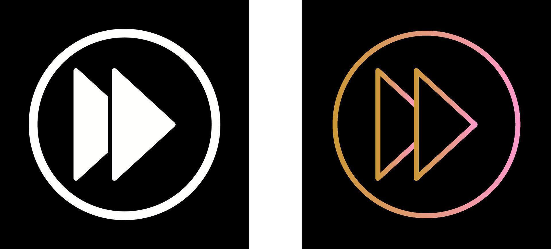 Next Icon Design vector