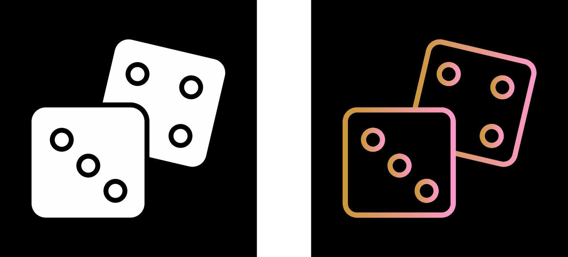 Dice Icon Design vector