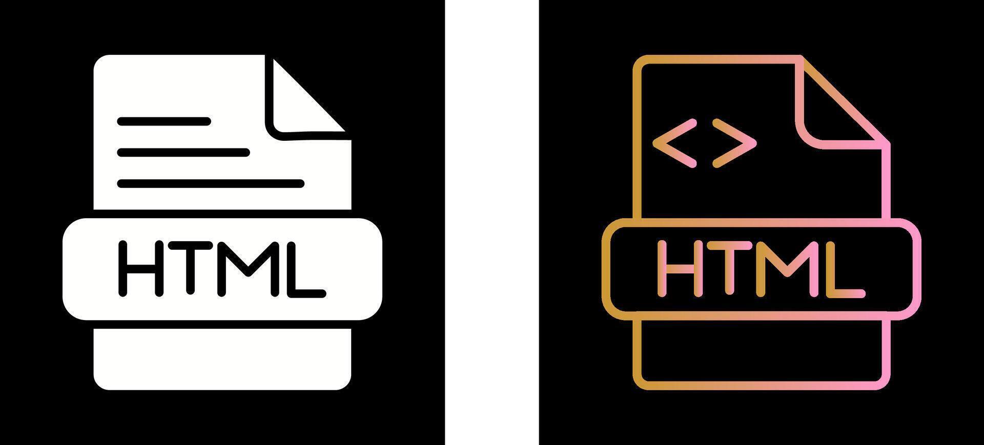 html icono diseño vector