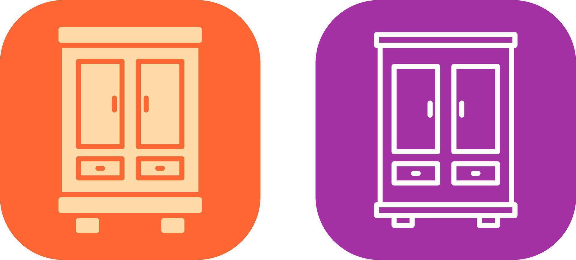 Cupboard Icon Design vector