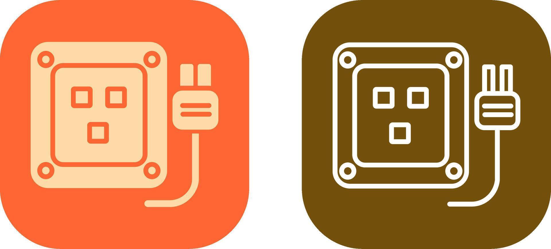 Socket Icon Design vector