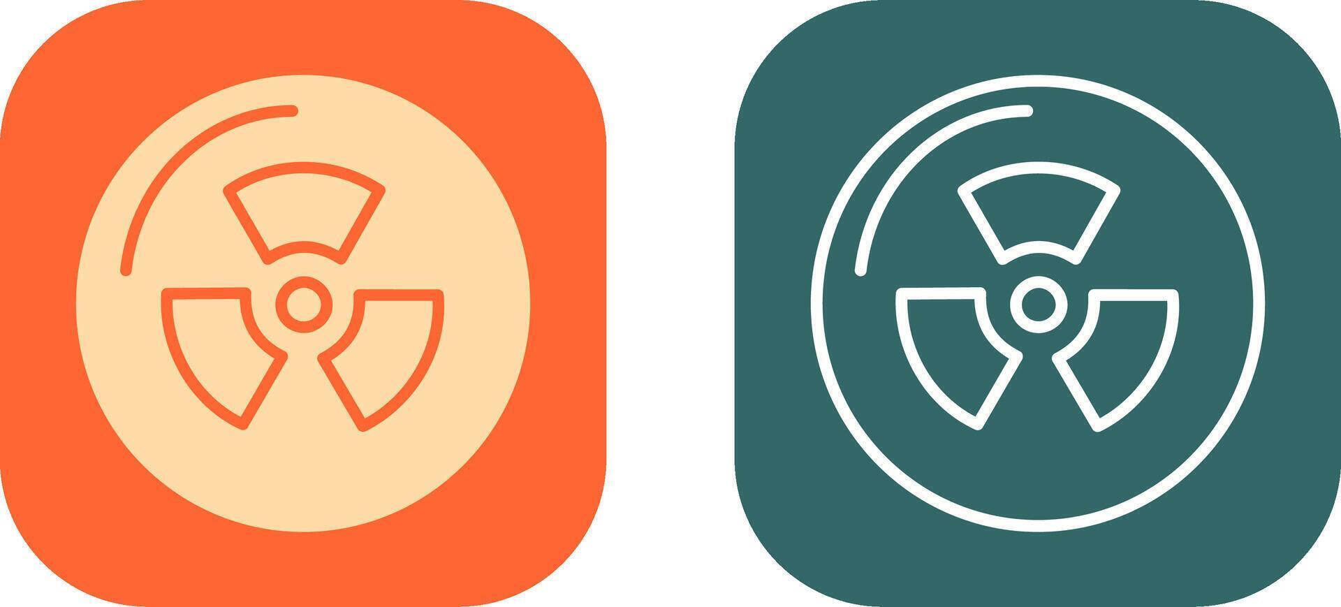 Radiation Icon Design vector