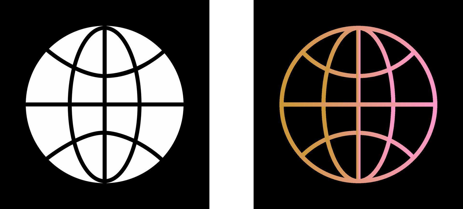 Globe Icon Design vector