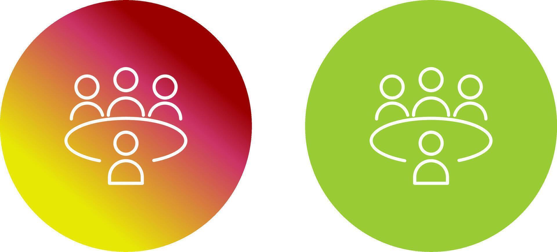 Conference Table Icon Design vector