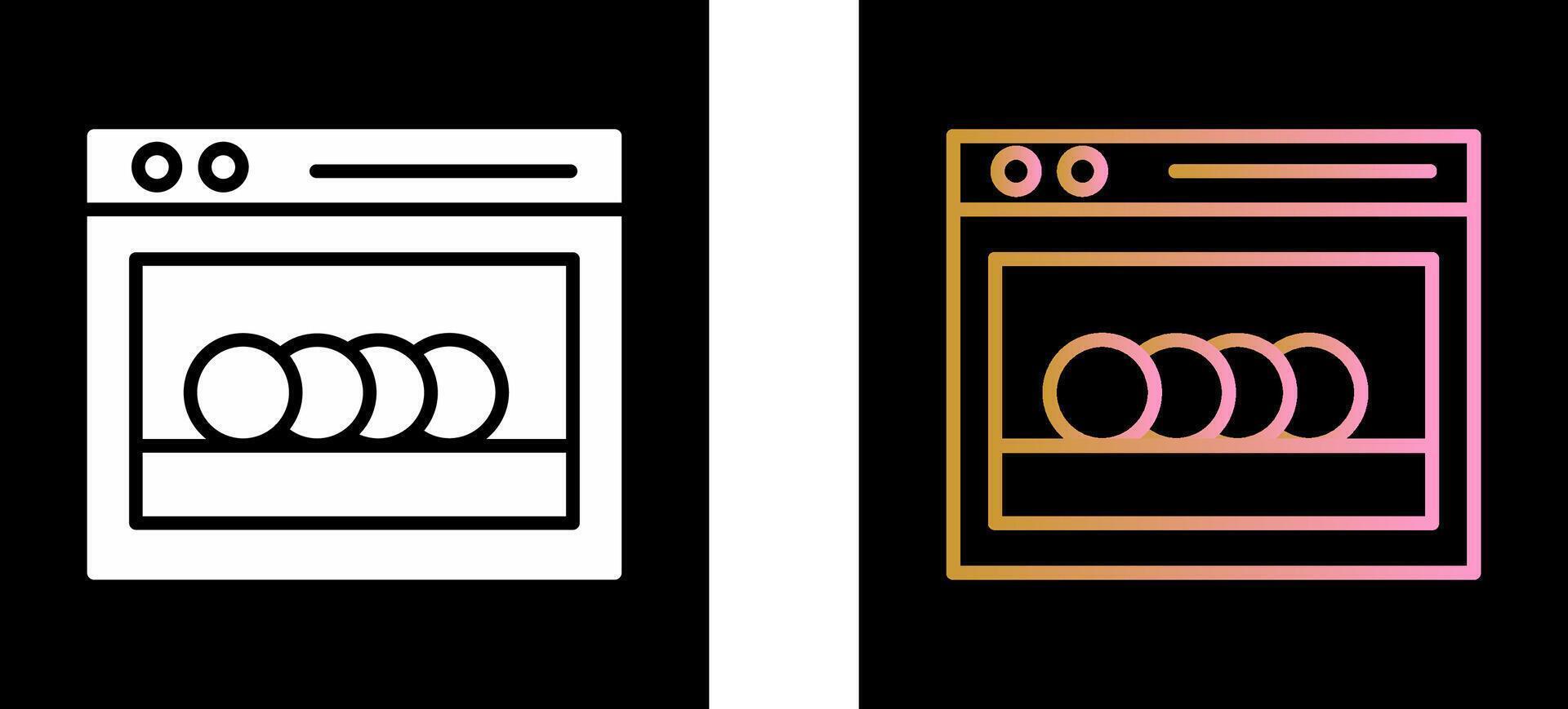 Dishwasher Icon Design vector