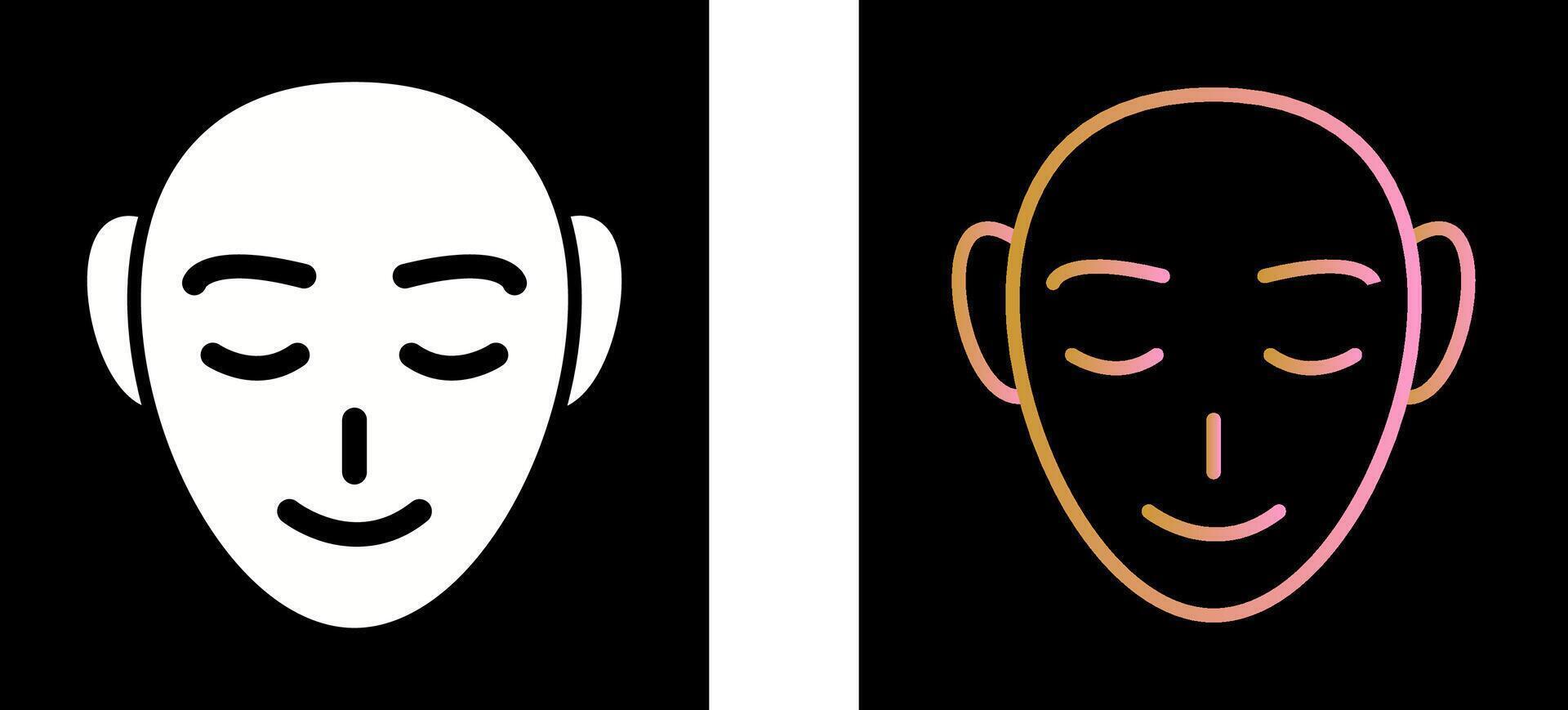 Human Face Icon Design vector