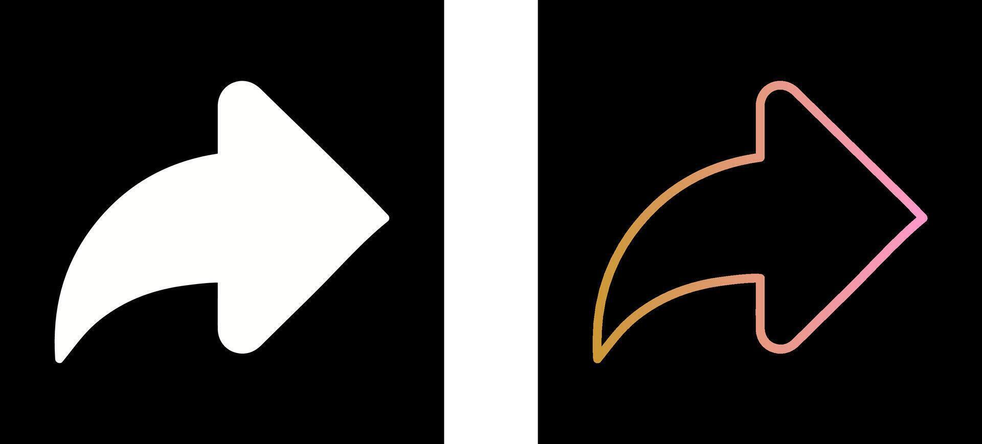 Right Back Arrow Icon Design vector