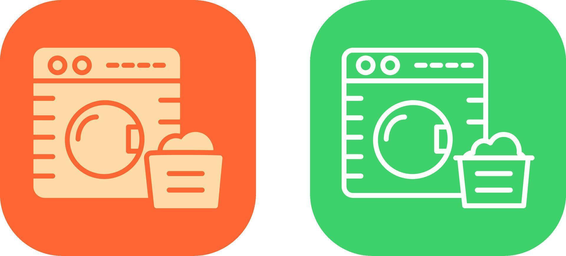 Washing Machine Icon Design vector