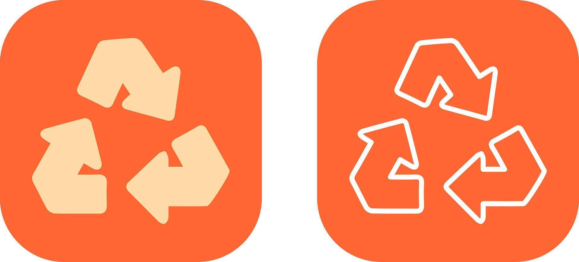 Recycle Arrow Icon Design vector