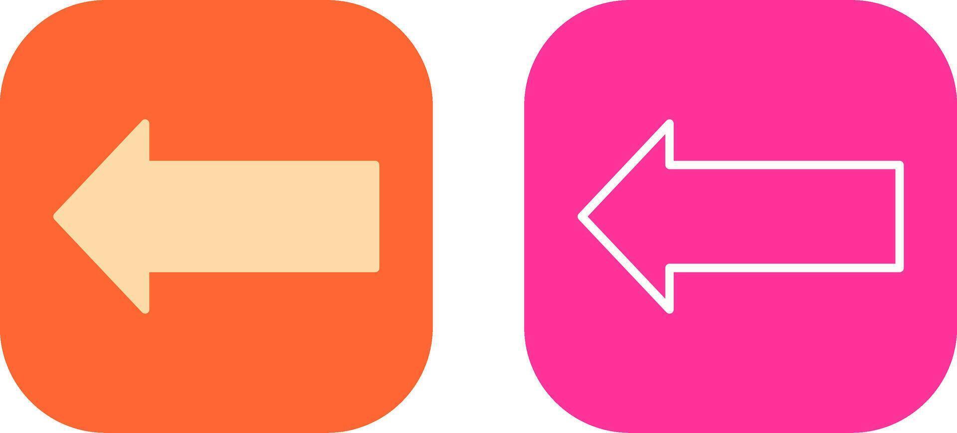 Left Icon Design vector