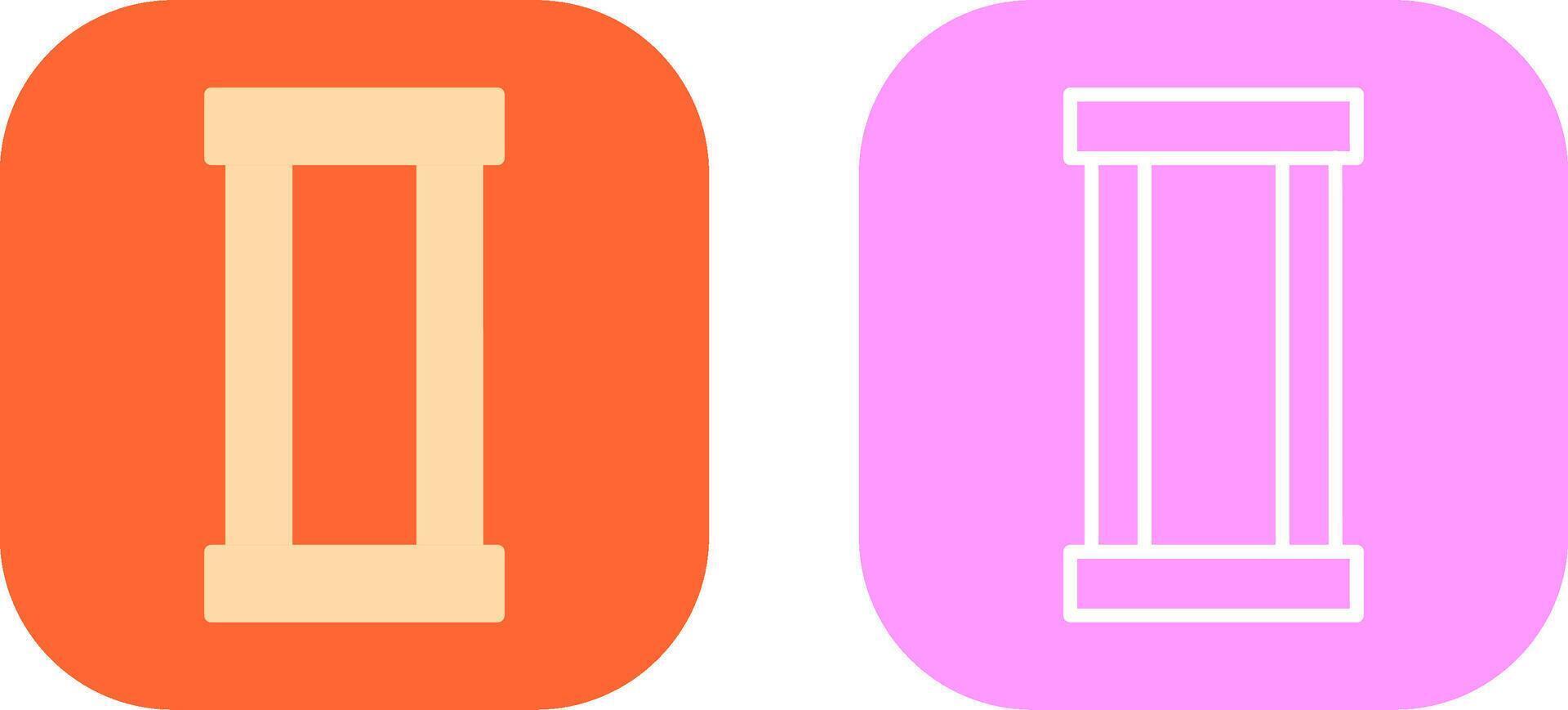 Column Icon Design vector