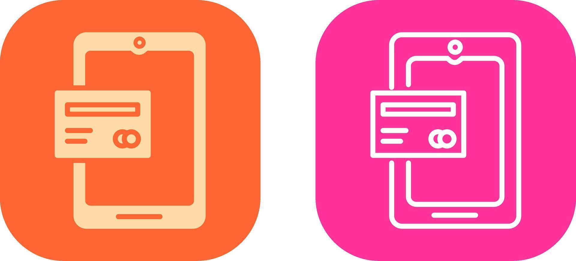 Mobile Banking Icon Design vector