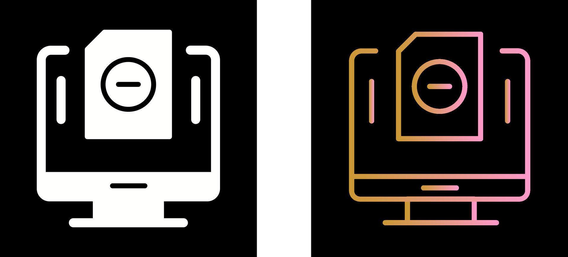 Minus Icon Design vector