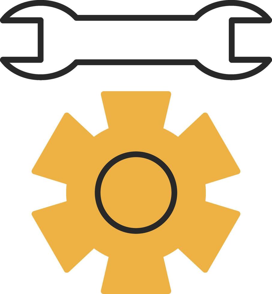 Technical Support Skined Filled Icon vector