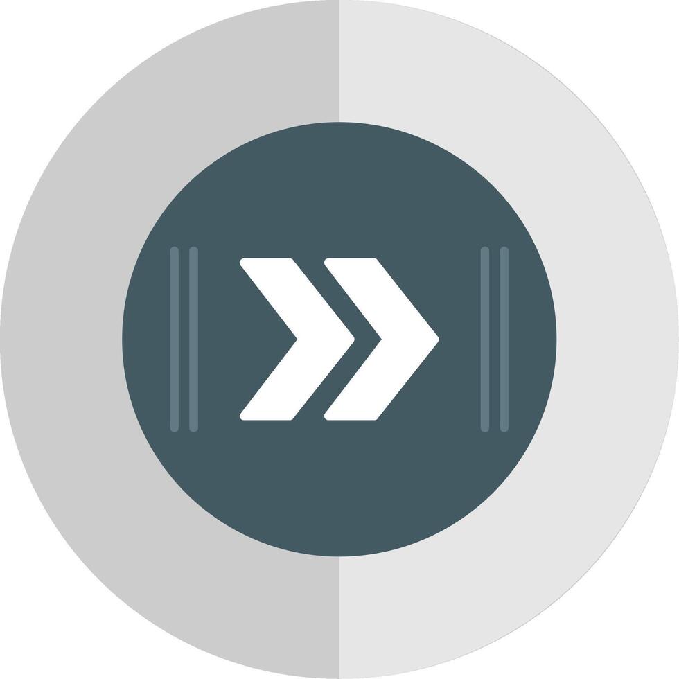 Fast Forward Flat Scale Icon vector