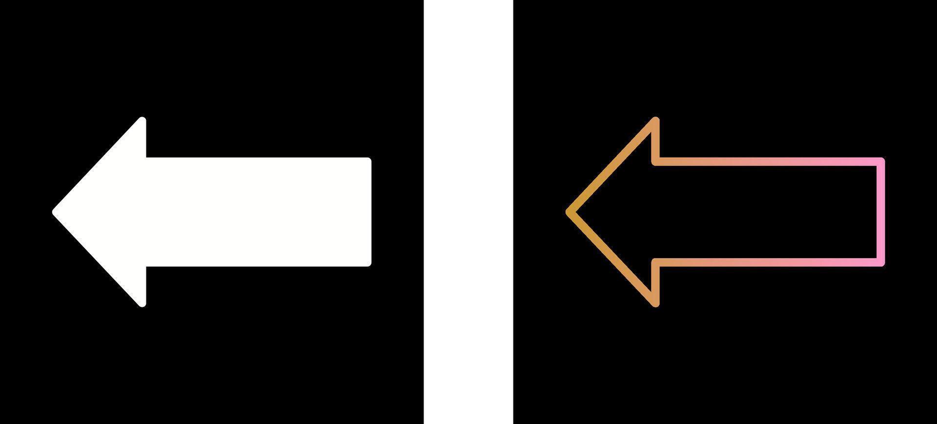 Left Icon Design vector