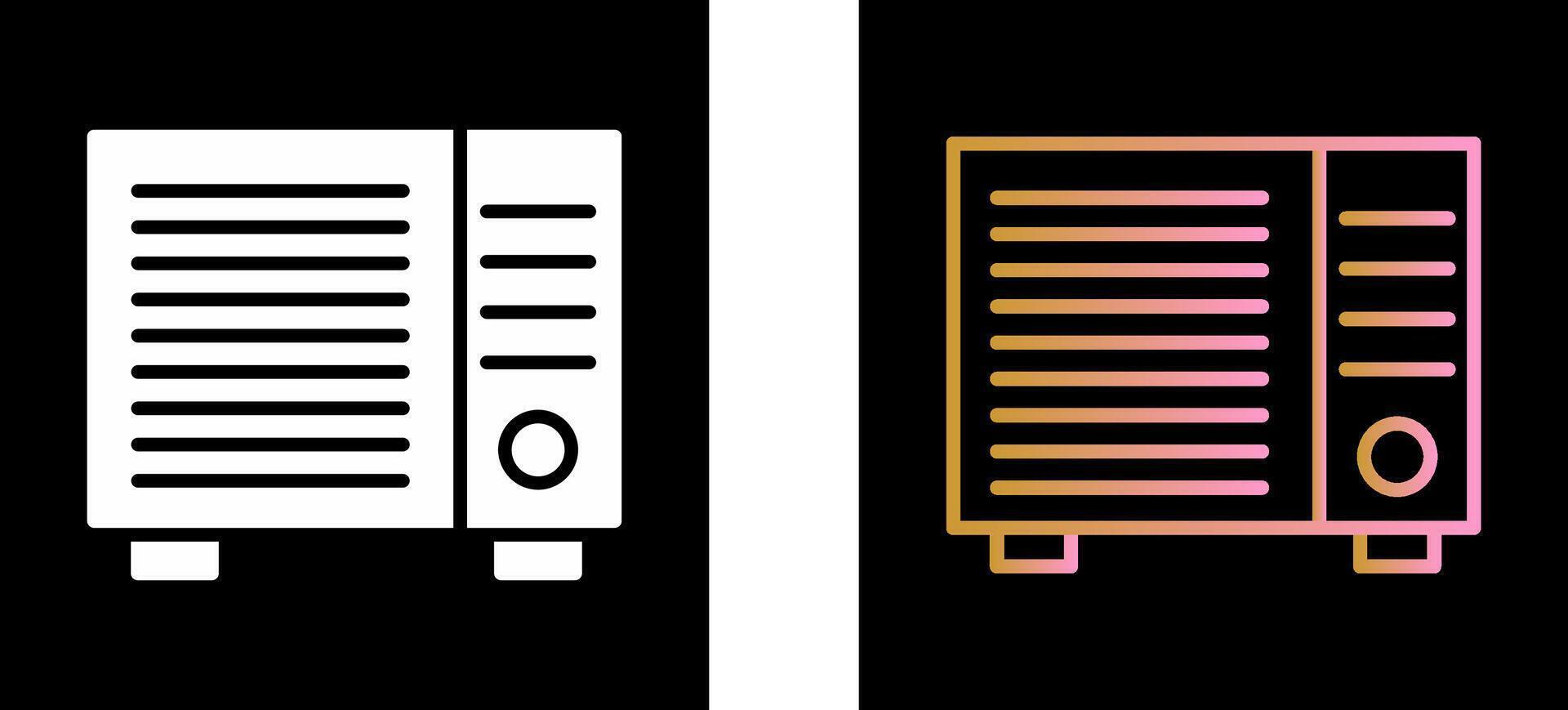 AC Window Unit Icon Design vector