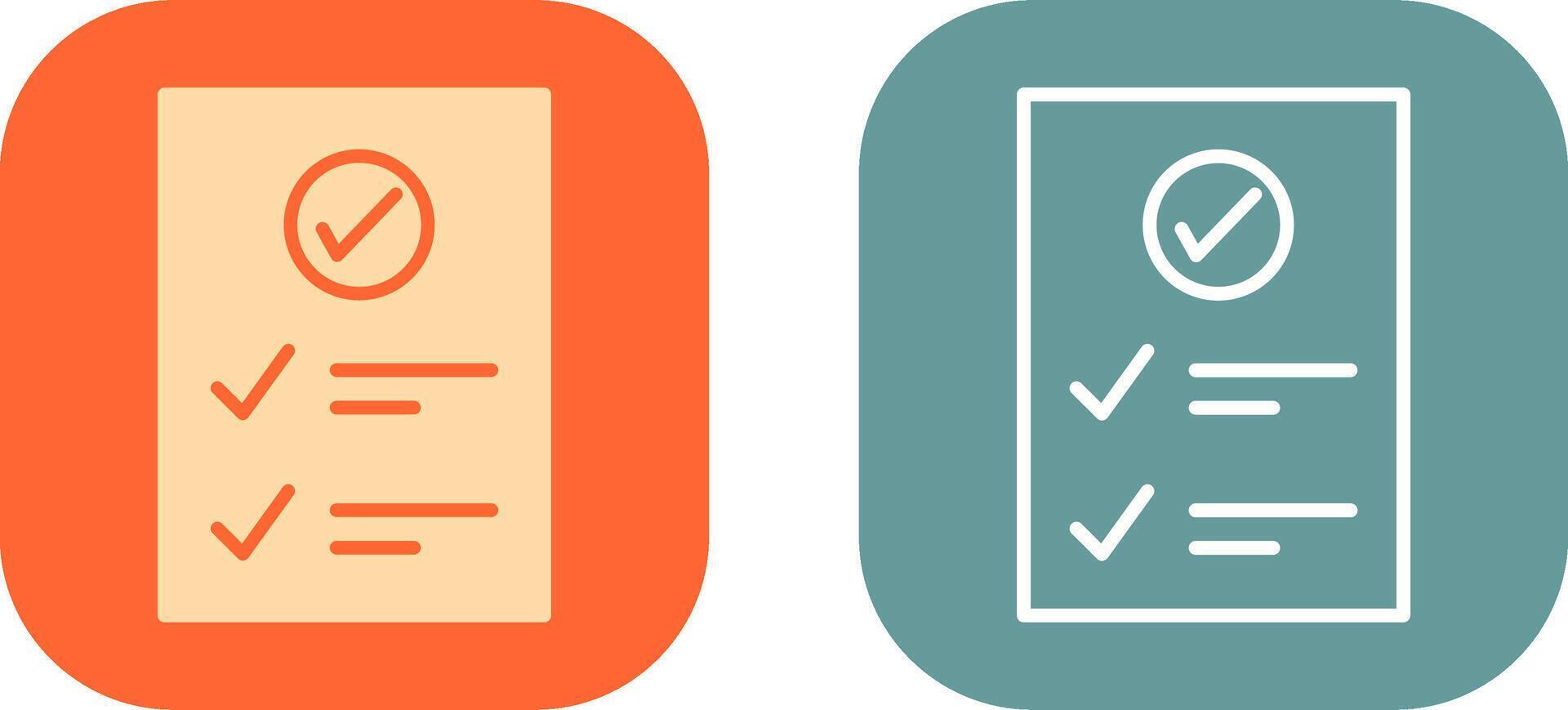 Check Up List Icon Design vector