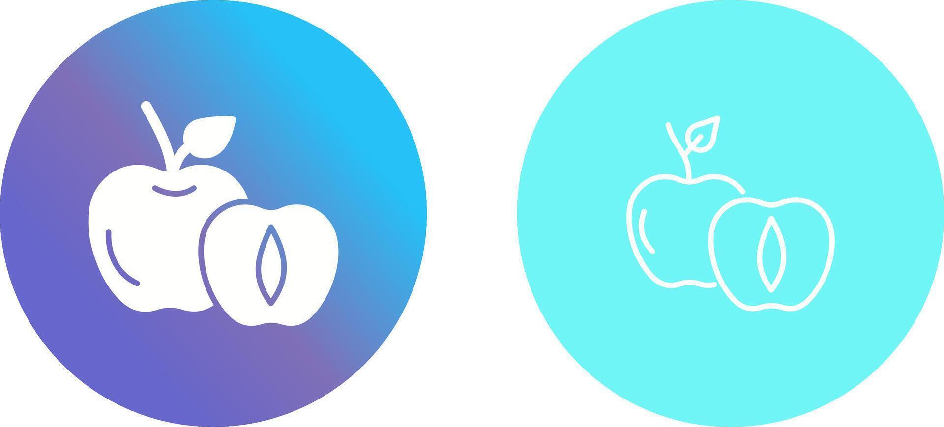 Apricot Icon Design vector